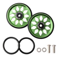 애성 브롬톤 자전거 이지휠 CNC 알루미늄 합금 접이식 자전거 쉬운 휠 컬러 2개, 그린 2개