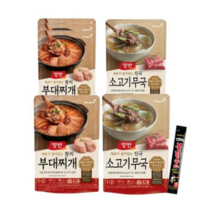 동원 양반 통참치부대찌개 460g 4팩 + 소고기무국 460g 2팩 +불닭소스스틱16g 1개, 7세트