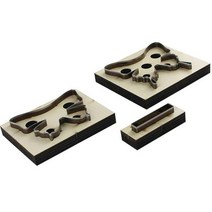 가죽공예 도구 가죽 다이 커터 일본 철강 블레이드 나무 죽을 공예 나비 나이프 아트 템플릿 절단 금형 도, 01 A, 1개