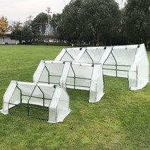 옥외 보온 방수 터널식 온실, 흰색, 길이270cm너비90cm높이90cm