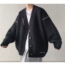 남성가디건 벌룬핏 꽈베기 커플 숄카라 인디안가디건 두꺼운 하찌
