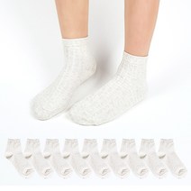 더베이직 여성용 감성 골지 단목 양말 10켤레