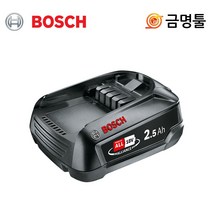 보쉬 PBA18V-2.5AH 리튬이온배터리 정원공구용(V0G) 헤지컷터 잔디깍기용, 1개