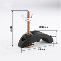 밀링 머신 MCT CNC 밀링 조각 기계 블랙 보우 프레스 플레이트 클램프 나일론 고정 장치 T-슬롯 부품 1, 한개옵션0