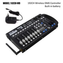 디제잉장비 오디오인터페이스 무선 192 dmx 컨트롤러 포함 배터리 dj dmx512 이동 헤드 스포트라이트 조명용 콘솔, 192ch-wb, 나는 플러그