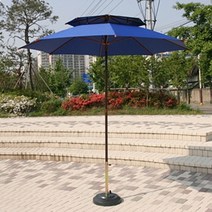 [단품구성] 한국파라솔 국산 FRP 카본 2단 파라솔 직접세트구성 - 테이블 및 의자 물통받침대는 추가로 구매하셔야 됩니다, 28. 카본(우드색상) 2300mm 파라솔[핑크]