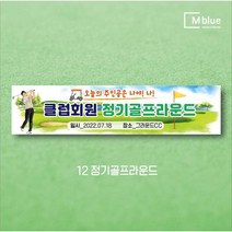 엠블루06 스포츠 배구 테니스 댄스스포츠 발레 요가 골프 피겨스케이트 복싱 폴댄스 축구 생활체육 동호회 회원모집 대회 행사 현수막, 12_정기골프라운드
