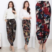 겨울 기모 항아리 바지 간절기 봄 가을 컬러풀 동산 바지 항아리바지 몸빼 바지 엄마 할머니 배기 바지 알라딘 풀잎 바지 작업복바지 허리 밴딩 고무줄 9부 바지 배기 팬츠