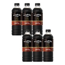 빙그레 아카페라 올데이 무설탕 아메리카노 1L x6펫 커피 음료 사무실 회사 목욕탕 편의점 피시방 PC방 당구장 모텔 액상 음료수 간식