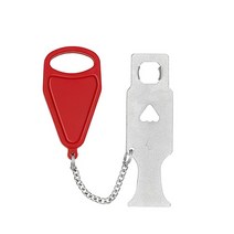 스마트 지문인식 도어락 안방 방문 욕실 사무실 문 손잡이 잠금장치핀 안전장치 VIP 휴대용, [01] 1pc