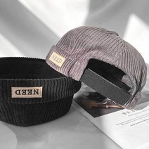 코듀로이 와치캡 패션 데일리 모자 찍찍이 캐주얼 창없는모자 챙없는모자 실내모자 비니 캡 기본 숏