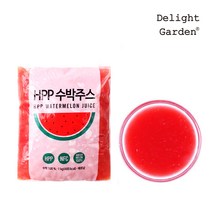[딜라잇가든]냉동HPP수박주스(수박100%착즙) 1kg x 5팩, 단품, 단품