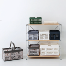 이케아 폴딩박스 리빙박스 펜트리수납함 수납정리함 박스 플라스틱 서랍 8L, 33L, 원톤핑크