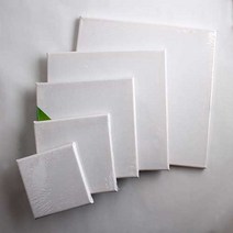 학습교재용 정사각형 캔버스천액자 15x15cm 2개단위판매