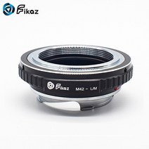 FikayM42-L M42 용 렌즈 어댑터 링 카메라 42mm 나사 마운트 Leica L/M LM Voigtlander M9 M6 M7 M8 호환, 단일옵션