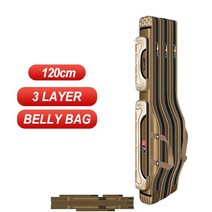 낚시가방 휴대용 접이식 낚싯대 릴 가방 낚싯대 기어 도구 캐리 케이스 캐리어 가방 여행, 3레이어 120cm 뱃살