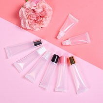 셀프천사 파운데이션 공병 공 용기 비비 크림 립 밤 치약 튜브, 1개, 블랙-10ml