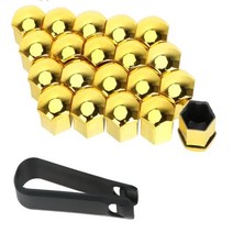 17 19 21MM 자동차 차량용 타이어 나사 캡 볼보 S40 S60 S70 S80 S90 V40 V50 V60 V90 XC60, 05 금_01 17mm