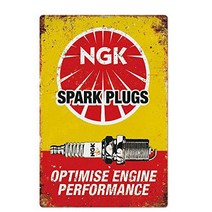 Original Vintage Design Spark Plugs Tin Metal Wall Decoration Signs Thick Tinplate Print Poster Wal, 1