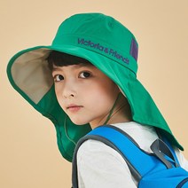 [빅토리아앤프렌즈][물놀이/소풍모자]휘슬 플랩캡_UV 솔리드 플랩썬햇