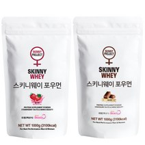 스키니웨이 포우먼 유청단백질가루 여자단백질보충제 프로틴 헬시오, 포우먼 초코맛+딸기맛 1+1 2개