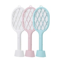 아이리버 4300볼트 상시트랩 충전식 전기모기채 HMR-5000, 화이트