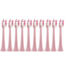구강세정기 필립스 음파 전동 칫솔 교체용 브러시 헤드 10 개 HX6064 HX6930 HX6730 진공 소프트 듀퐁 강모 노즐, 02 10pcs Pink