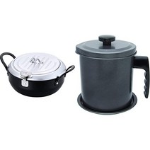 와헤이 튀김 냄비 20cm 철제 뚜껑 포함 IH 대응 일제 TM9467, 튀김팬 오일포트 1.5L