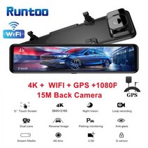 블랙박스 룸미러 12 quot자동차 DVR 4K 38402160P 대시 캠 IMX415 후면보기 미러 GPS 카메라 1080P 자동차 비디오 레코더 주차 monitor, L115G+32G