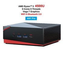 미니pc AMD-라이젠 R5 3750H R7 2700U 미니 PC 베가 10 그래픽 포함 4K UHD Nvme SSD 데스크탑 게임용 컴, 04 8G RAM 512G SSD_03 UK, 04 AN1 Pro R5 4500U