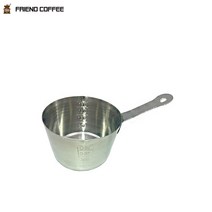EM_YJ 스텐 계량컵 200ml 스텐계량스푼 스텐비이커 커피용품 제과제빵용품 업소용비커, 상세페이지참조, 1개