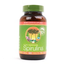 뉴트렉스하와이 퓨어 하와이안 스피룰리나 퍼시피카 500mg 타블렛 비건 글루텐 프리, 400개입, 1개