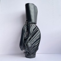 골프백 남녀공용 PU 가죽 방수 경량 캐디백 스탠다드 캐디 차량용 가방 벤츠 아우디 마크, 벤츠-블랙