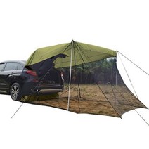 저무리 차박텐트 포터캠핑카 캠핑카구조변경 입문용 qm6 타프쉘 팰리세이드 car trunk tent suv self-driving tent restoring 바베큐 tail, 육군 녹색