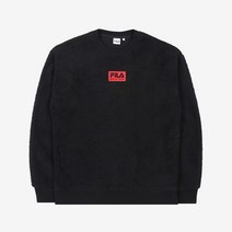 휠라 남여공용 헤리티지 후리스 맨투맨 FS2POB4105X BLK
