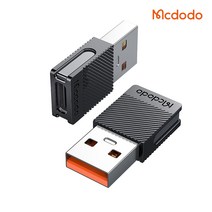 맥도도 [Mcdodo] C타입 to USB-A OTG 젠더 / USB2.0 3.0 3A 5A 지원, 2.0/5A 블랙 (OT-6970)