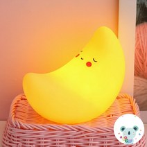 팅팅팅(애플팬시) 무드등 (달님/공룡/별/곰/해/강아지)1개 + 스티커 1개 생일선물 인테리어 소품 어린이집 생일선물, 달님