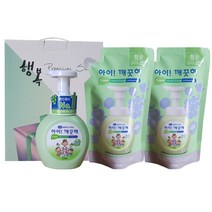 아이깨끗해 청포도3종세트 바디 케어 워시 바스 20대 30대 40대 50대 여자 남자 친구 엄마 아빠 생일 집들이 선물, 1, 본상품선택