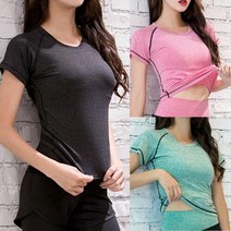[알티피아] 여성 스포츠 데일리 헬스 요가 기능성 반팔티
