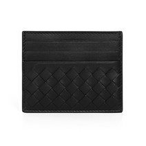 보테가베네타 BOTTEGA VENETA 162150 V001N 1000 네로 인트레치아토 나파 카드 케이스