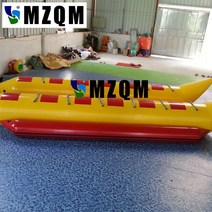 바나나보트 수상레저 FRP보트 공장 을 가진 팽창식 물 게임 Flyfish 바나나 배, 01 6 persons use