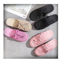 보세슬리퍼 여름 여성 사무실 회사용 외출용 가벼운 말랑한 젤리 비올때 물놀이용 슬리퍼, 베이지