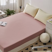 접이식침대 100% 코튼 북유럽 장착 시트 침대보 탄성 밴드 미끄럼 방지 조절 가능한 솔리드 매트리스 커버 1.8m 침대, [15] gentleman red