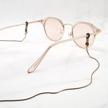 플러스핫템 골드브라운 초코 갈색 브라운 컬러 체인 안경줄 스트랩 겸용 여성 남자 여자 남성 안경 선글라스 썬글라스 썬그라스 줄 걸이 목걸이 홀더 끈
