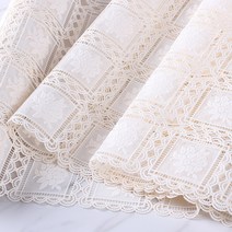 일본 수입레이스 식탁보 매트 가구덮개 커버 (L-532), 폭50cm×길이120cm(1개)