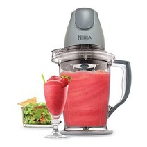 닌자 Ninja 블렌더 초퍼 초고속 믹서기 분쇄기 핸드 진공 초고속 프로세서 그레이, 회색