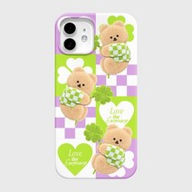 바보사랑 CLOVER COVY PATTERN PURPLE(하드).어프어프