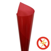 PET투명컬러필름 대전방지 빨강/파랑/초록 PET검정암막필름 롤/시트, 0.075T/620x1050mm 4매, 투명빨강