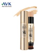 알로에베라 비비크림 스틱 미백 주름개선 기미 잡티커버 주근깨 에센셜오일 자외선차단 브러쉬내장 트리플커버 올인원 메이크업베이스 물광 저자극 비비스틱 컨실러, 1개, 12.5g