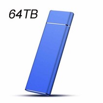 휴대용 SSD 500GB 1TB 2TB 4TB 6TB 8T 외장 하드 드라이브 저장 장치 모바일 스마트폰 노트북용, 31 64TB Blue, 한개옵션1